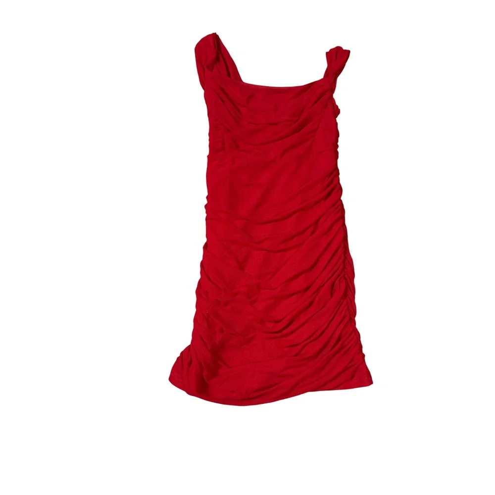 NWOT OYS Medium Red Mini Dress Off Shoulder‎ Ruched Formal Special Event Club